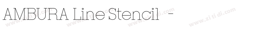 AMBURA Line Stencil语字体转换
